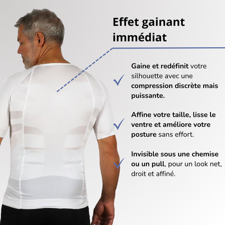 T-shirt MC gainant & amincissant SlimFit